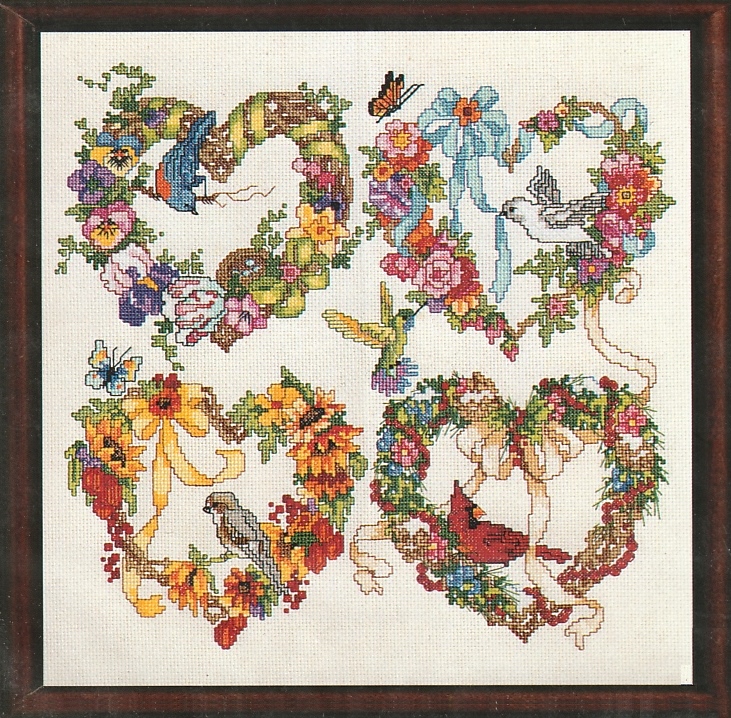 Janlynn ผังลาย Wreath For all Seasons