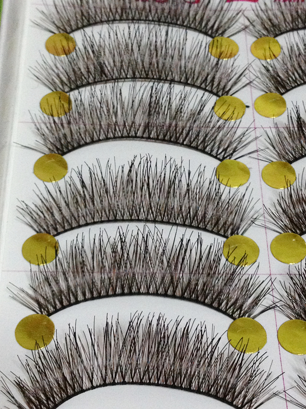 HS-19N# ขนตา (ขายปลีก) เเพ็คละ 10 คู่