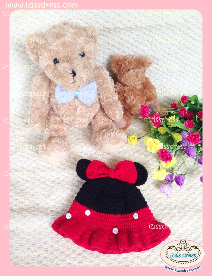 ***พร้อมส่ง***หมวกไหมพรมมินนี่ minie มีระบาย เหมาะสำหรับเด็กอายุตั้งแต่แรกเกิด-5 ปีค่ะ