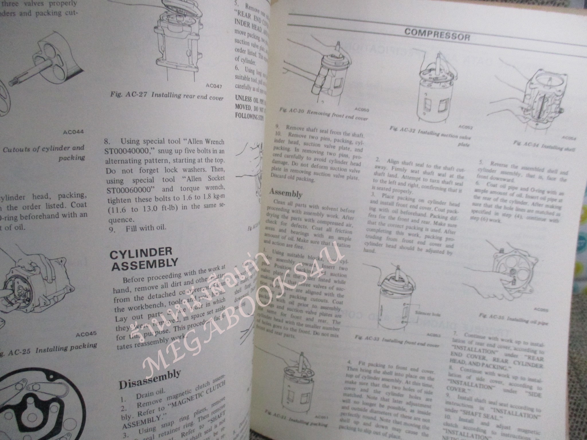 คู่มือซ่อมรถนิสสัน รถดัทสัน SERVICE MANUAL AIR CONDITIONING COMPRESSOR MODEL SWP167