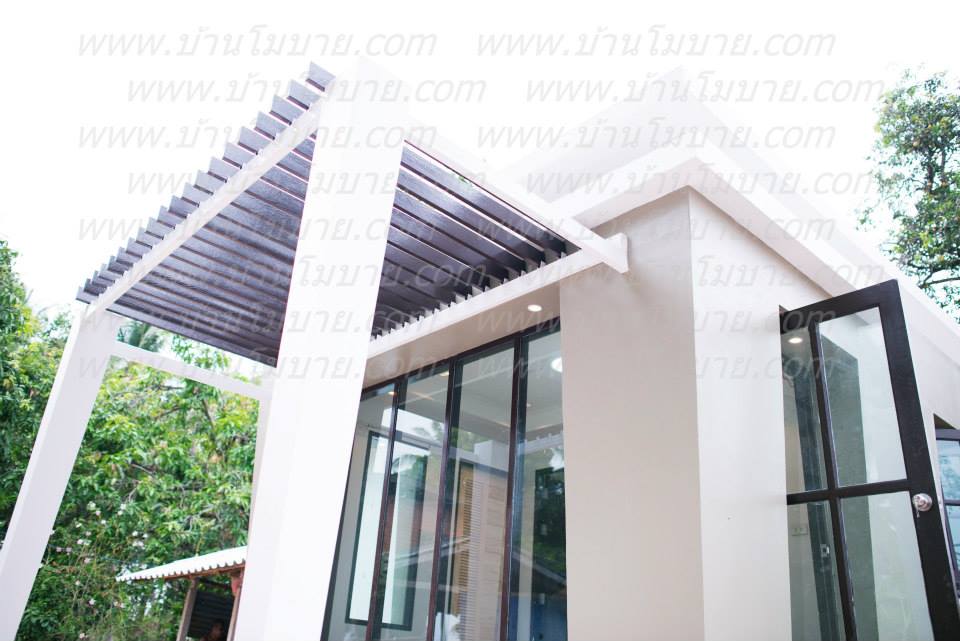 บ้านน็อคดาวน์ สไตล์ โมเดิร์น ขนาด 3.5x5.5 ม. (1 ห้องนอน 1 ห้องน้ำ 1ห้องโถง)