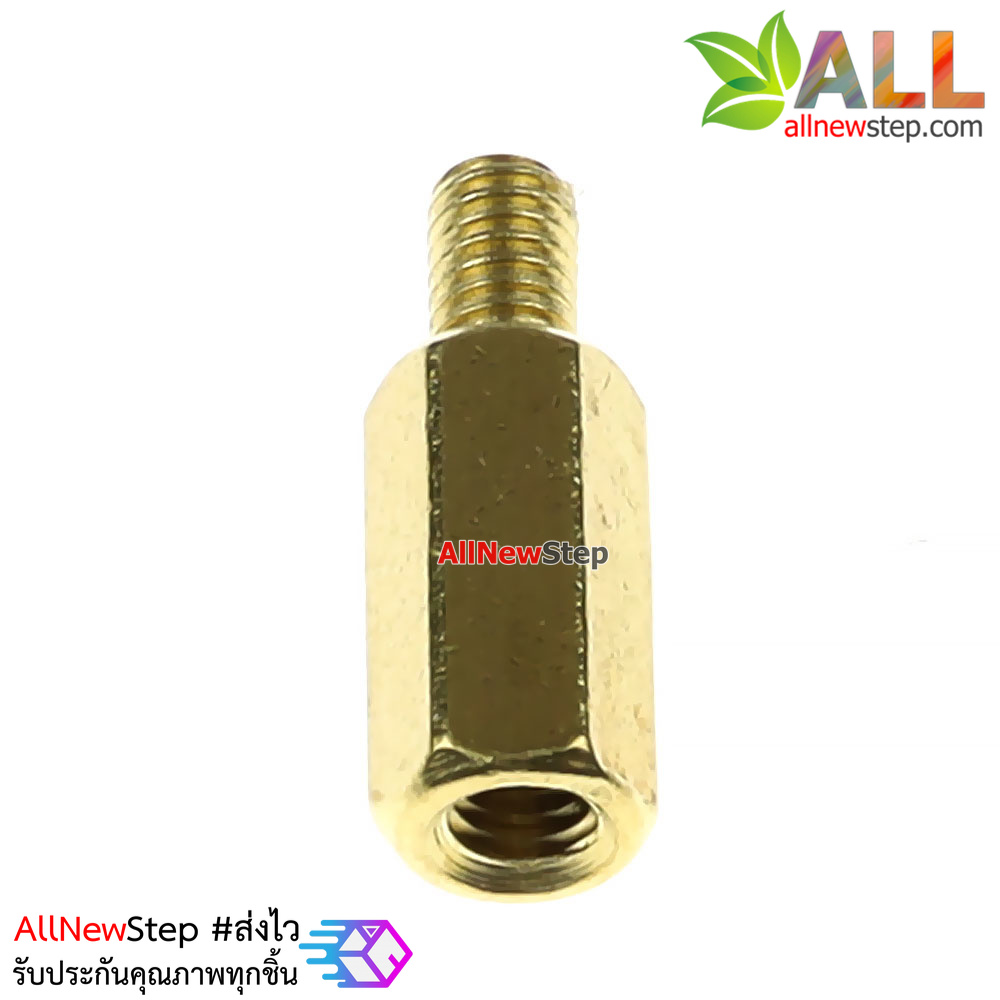 Pillars Nut M3 10+6 น็อตตัวเมีย ทองเหลืองแบบยาว 10+6mm