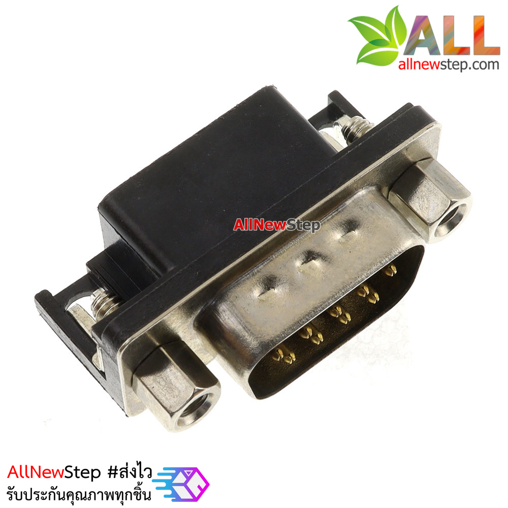 หัวต่อ serial port DR9 curved ตัวผู้ 90 องศา