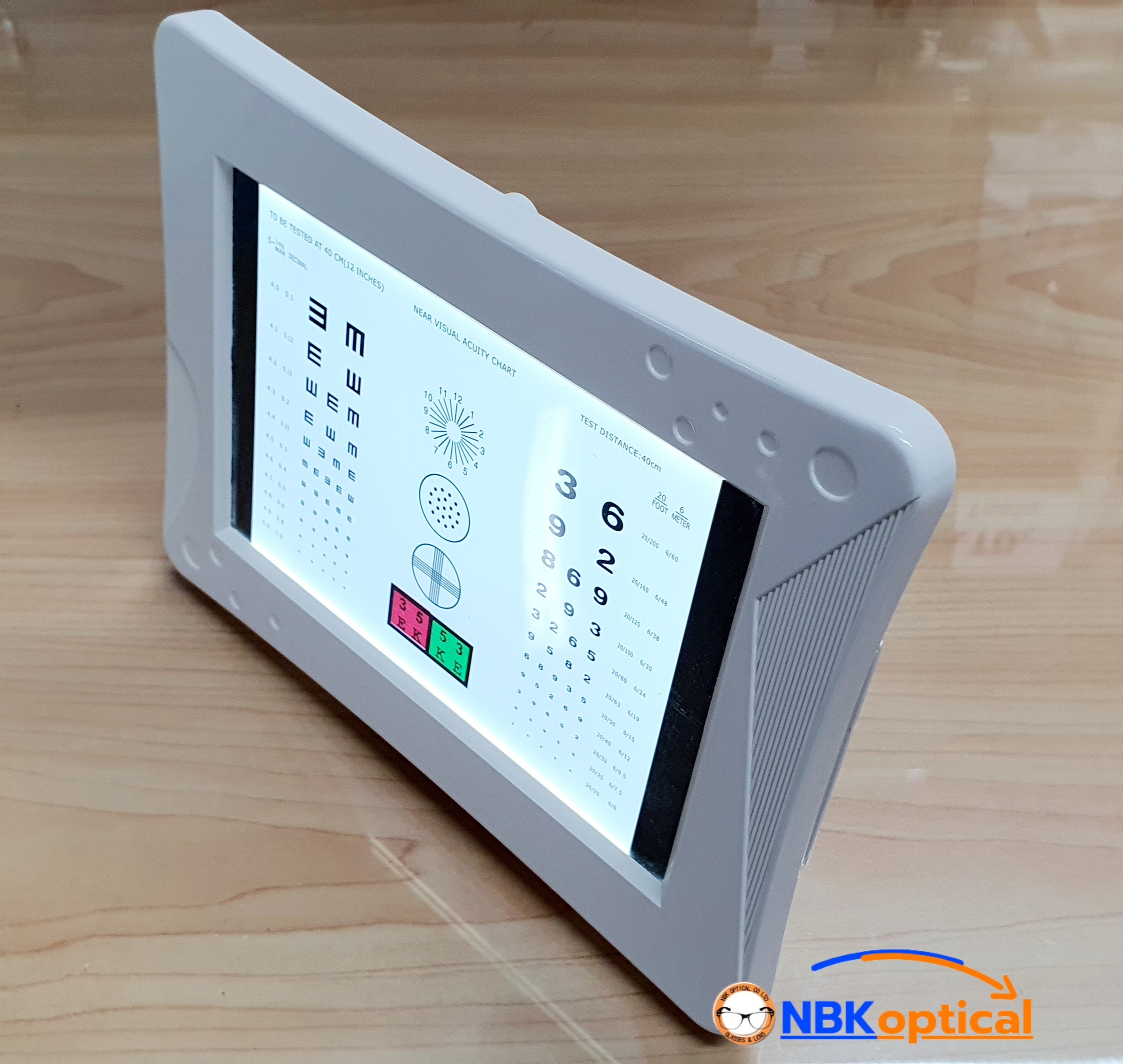 Near Visual Acuity Chart LED เนียร์ชาร์ต ทดสอบ มองใกล้