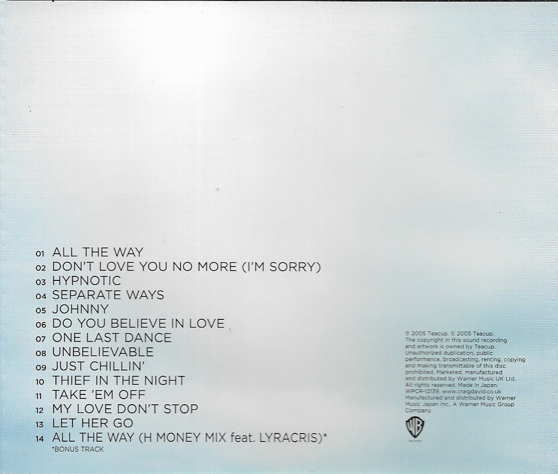 Used CD,Craig David - The Story Goes (C)(2005)(Japan)