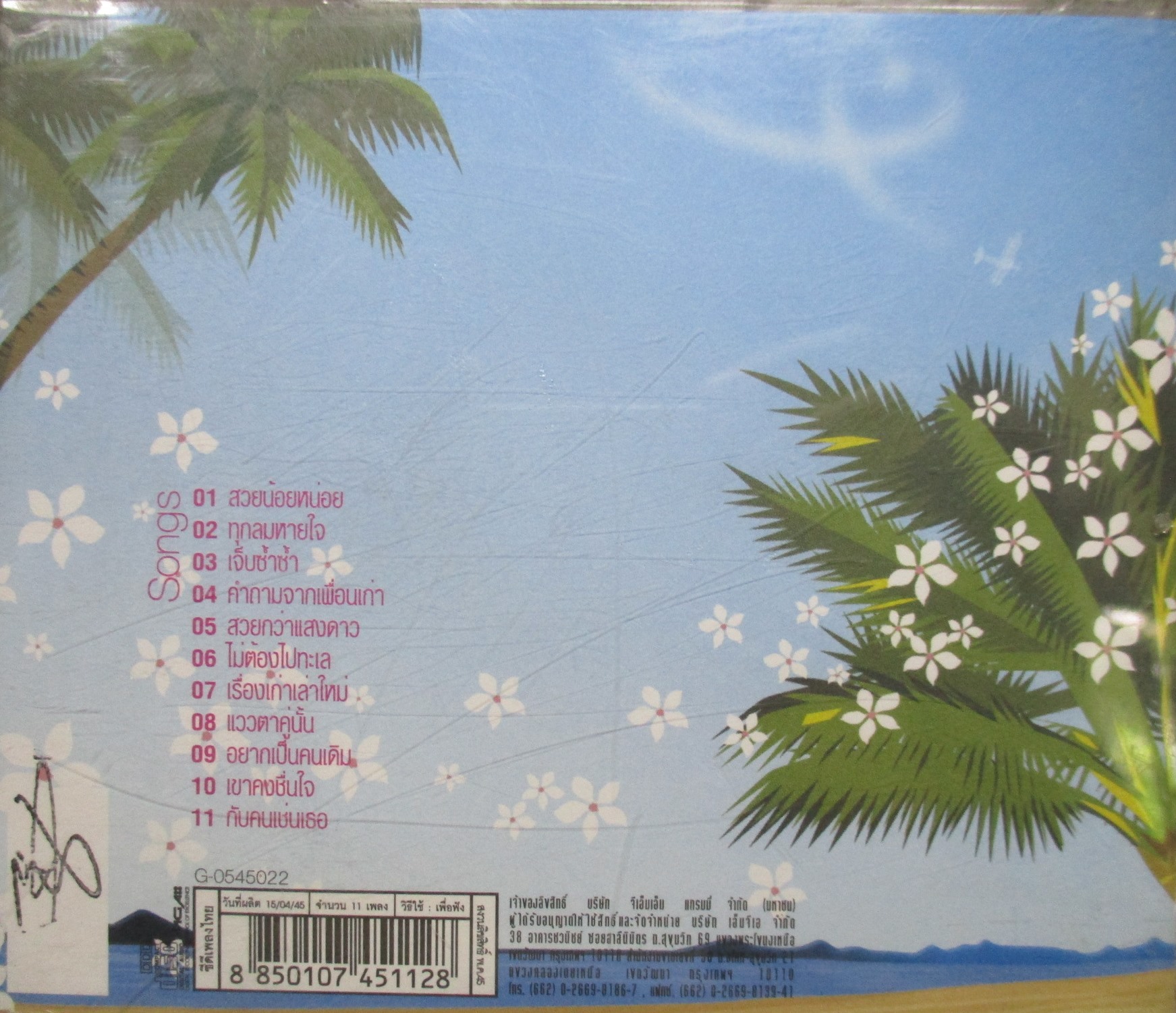 ซีดีเพลงไทยสากล แอน ธิติมา ประทุมทิพย์ อัลบั้ม NICE TIME // ปกสวย แผ่นสวย มีรอยนิดเดียว