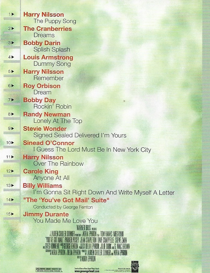 CD,You've Got Mail (Music from the Motion Picture)(Various Artists)(Soundtrack)(OST.)(1998)(Germany)