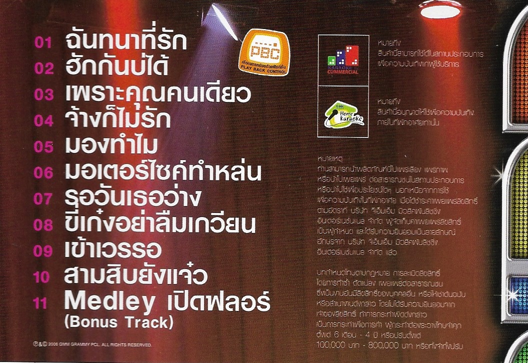 VCD Karaoke,เบิร์ด ธงไชย แมคอินไตย์ - เปิดฟลอร์ ลูกทุ่ง Bird Thongcha)(วีซีดี คาราโอเกะ)(2548)