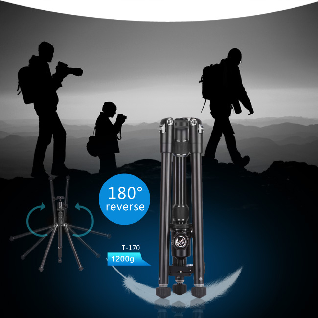 Selens Professional T-170 Tripod - All Black