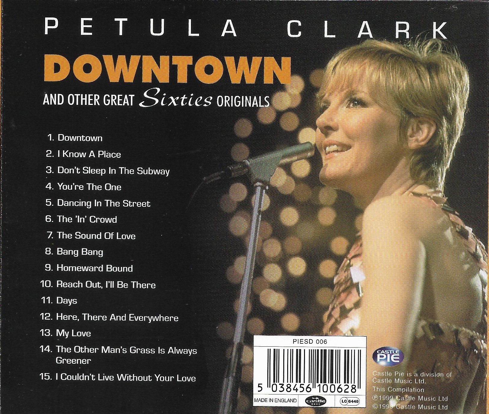 Used CD,Petula Clark - Downtown and Other Great Sixties Originals (A)(1999)(England)