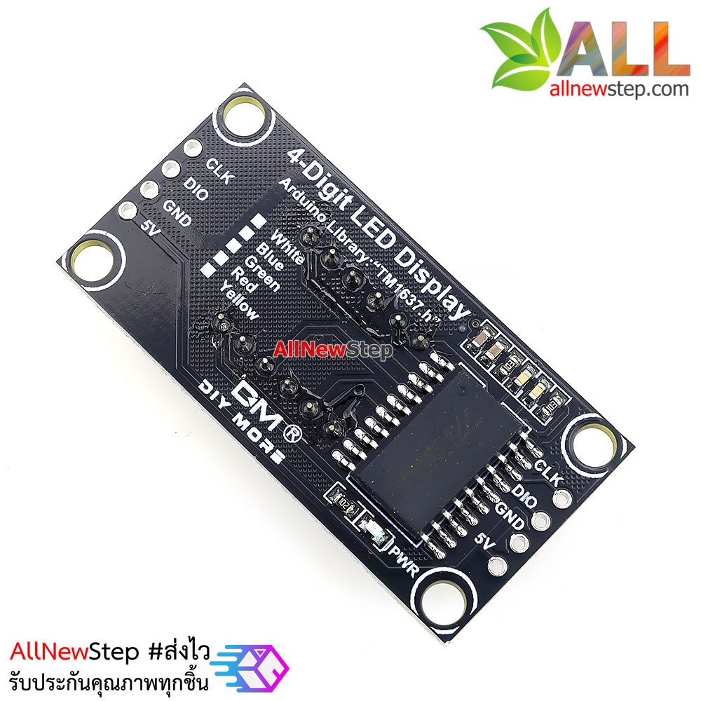 LED Time Clock Module For Arduino 0.36 นิ้ว TM1637 Driver โมดูลแสดงผลแบบนาฬิกา ตัวเลข 4 หลัก จอสีแดง