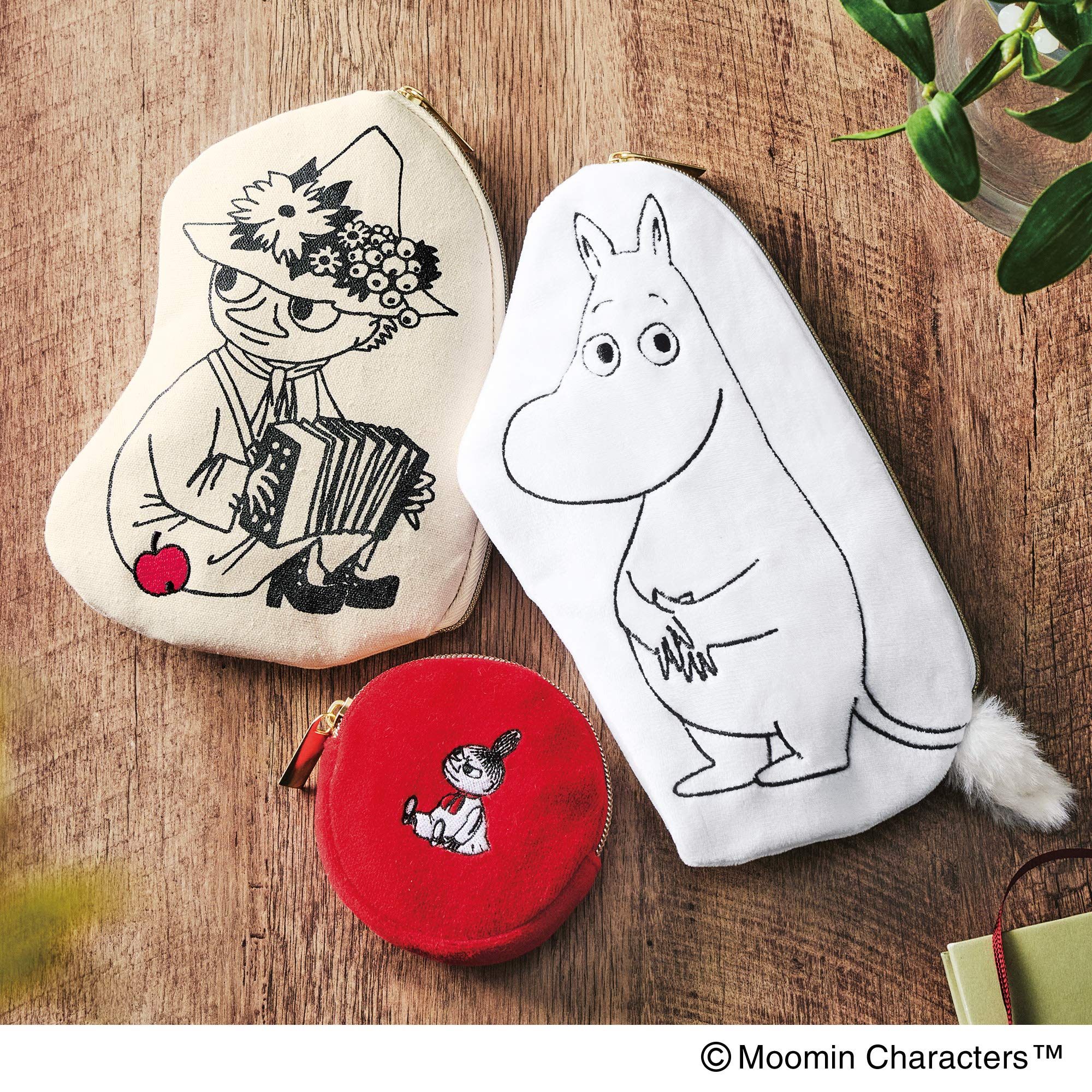 (มีกล่อง) Moomin Spring Happy Pouch ชุdกระเป๋ามูมิน 3 ชิ้น