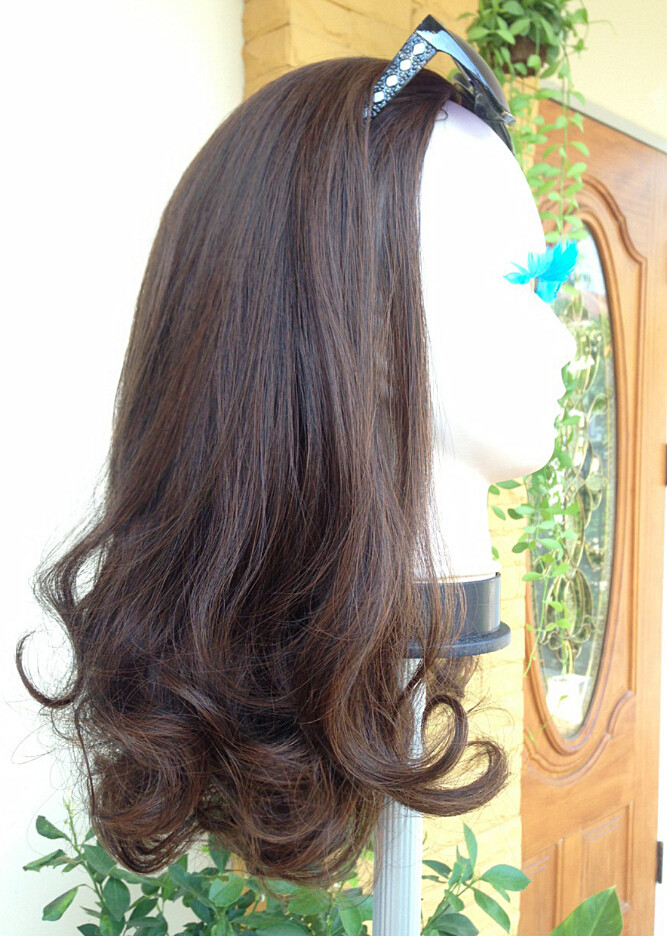 Half 10 วิกครึ่งหัว ปลายลอน คลุมเลยไหล่ ทรงสวยมากคะ ( ทรงผมเเละเส้นผมเหมือนจริงเกือบ 100% )