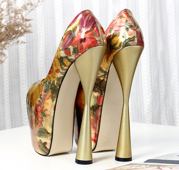 รองเท้าส้นสูง ไซต์ 34-43 สีดำ/ขาว