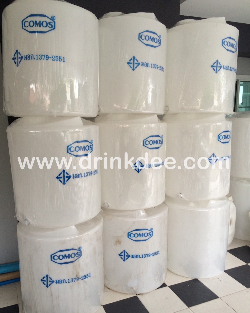 ถังเก็บน้ำ-เคมี PE 50-100-200L.