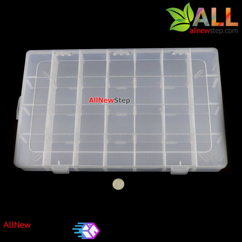 กล่องพลาสติกเก็บอุปกรณ์ 28 ช่อง ขนาด 340x210x45mm