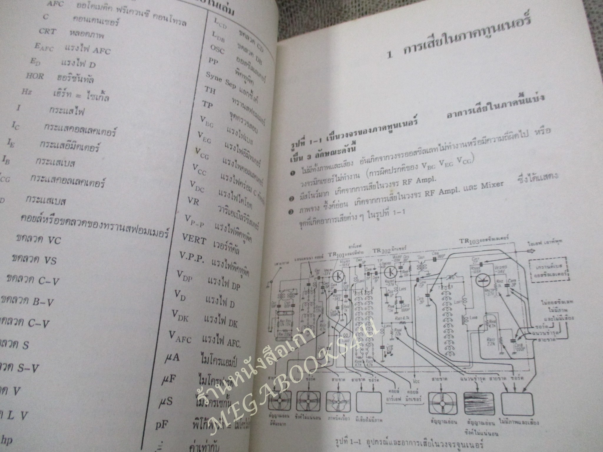 หนังสือ คู่มือช่างซ่อมโทรทัศน์ทรานซิสเตอร์ /โปรตรอน/