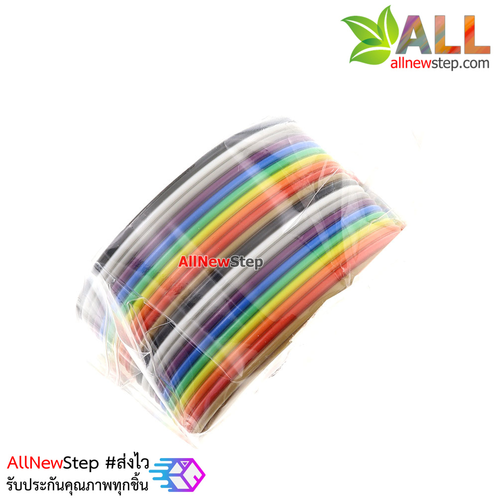 สายแพสีรุ้ง 20 เส้น ยาว 1 เมตร