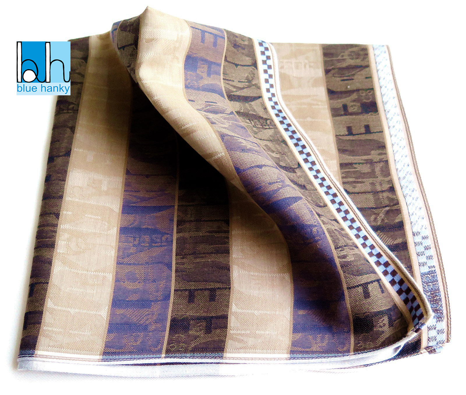 #180 19" ผ้าเช็ดหน้ามือ2 สภาพดี ผ้าเช็ดหน้าผืนใหญ่