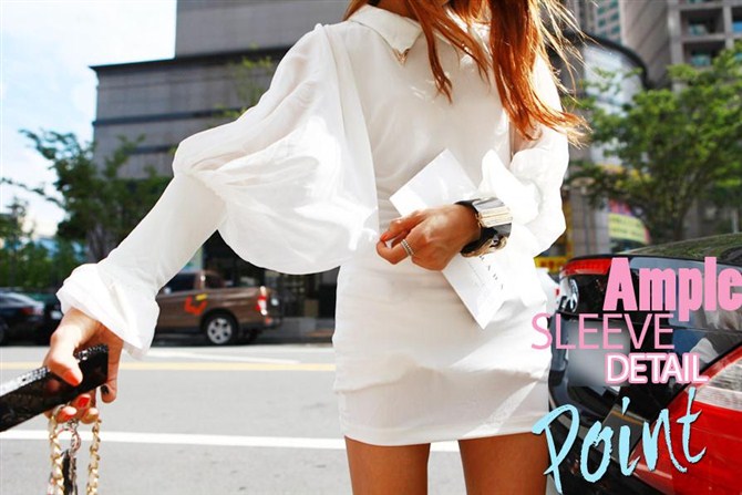 **พร้อมส่ง**เดรสสีดำแขนผ้าตาข่าย จับพองๆที่ปลายแขน เนื้อผ้าดีมากๆค่ะ