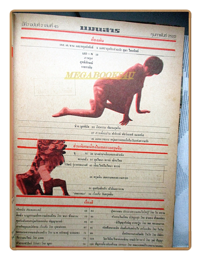 นิตยสารแมน ฉบับที่045 2522 สภาพดี