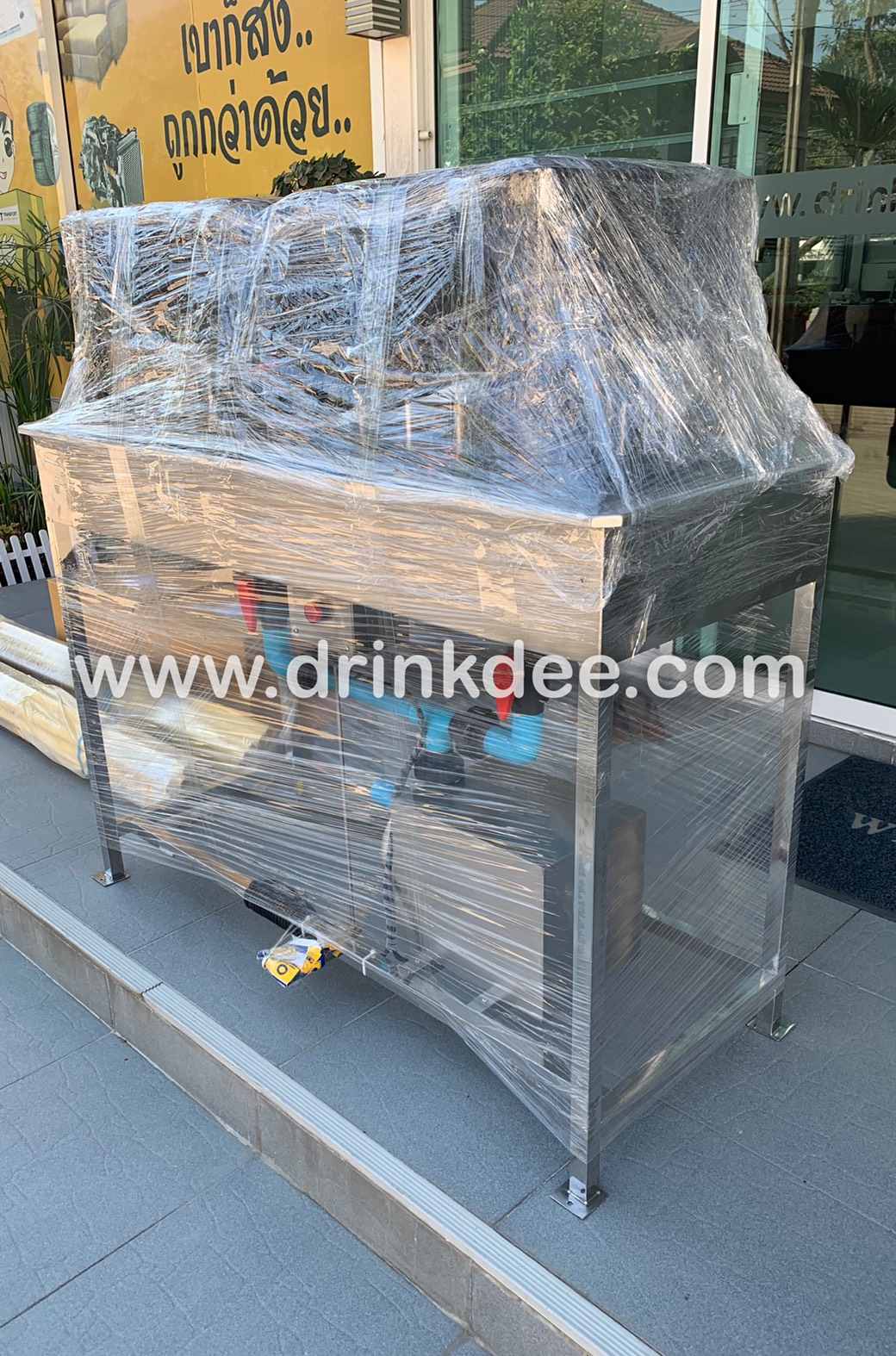 เครื่องล้างขวด 40 หัวล้าง (พร้อมแผ่นล็อก, ลัง, โซลีนอยด์)