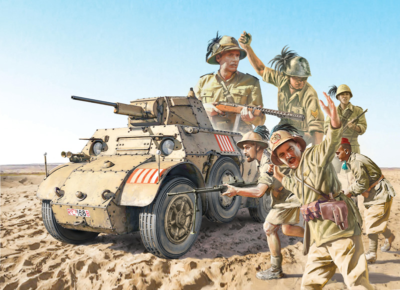 1/35 Autoblinda AB 41 with Bersaglieri El Alamein