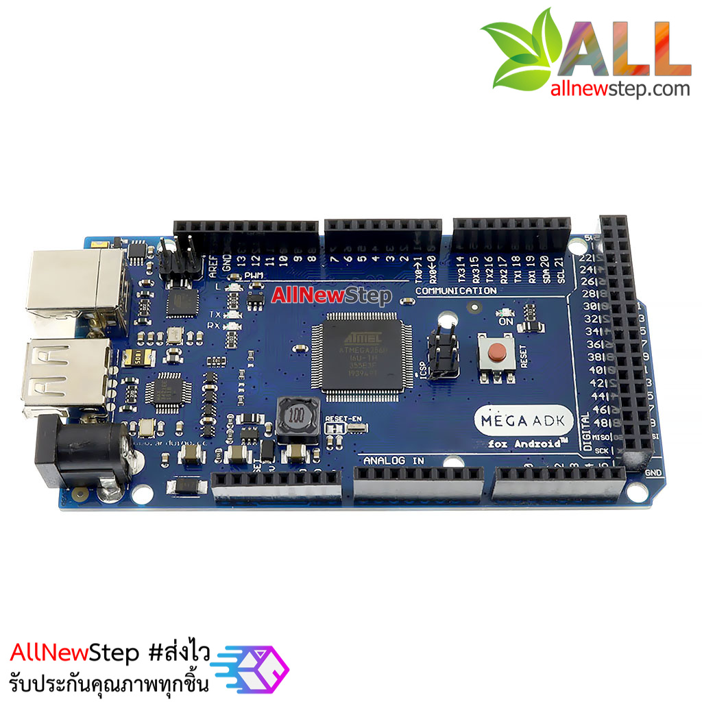 บอร์ด Google Android Open ADK Mega 2560 + USB Host พร้อมสาย USB (Arduino-Compatible)