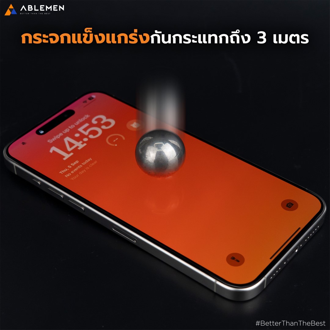 (ลดแสงสะท้อน) ABLEMEN FF 5XC AR Anti Reflective รับประกัน 5 ปี แท้ ใช้สำหรับ iPhone 17 Pro Max 16 Pro Max ใบกำกับภาษี