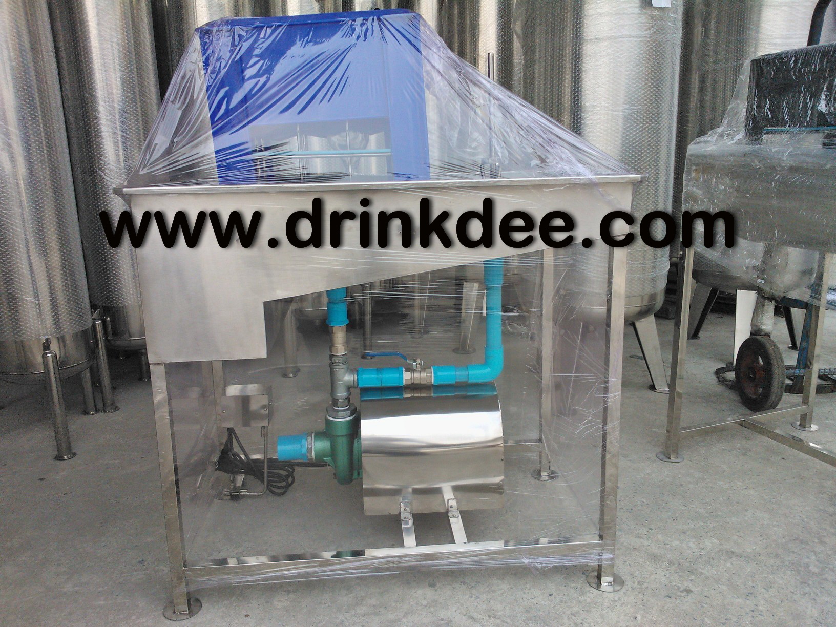 เครื่องล้างถัง+ล้างขวด (มีปั๊ม)