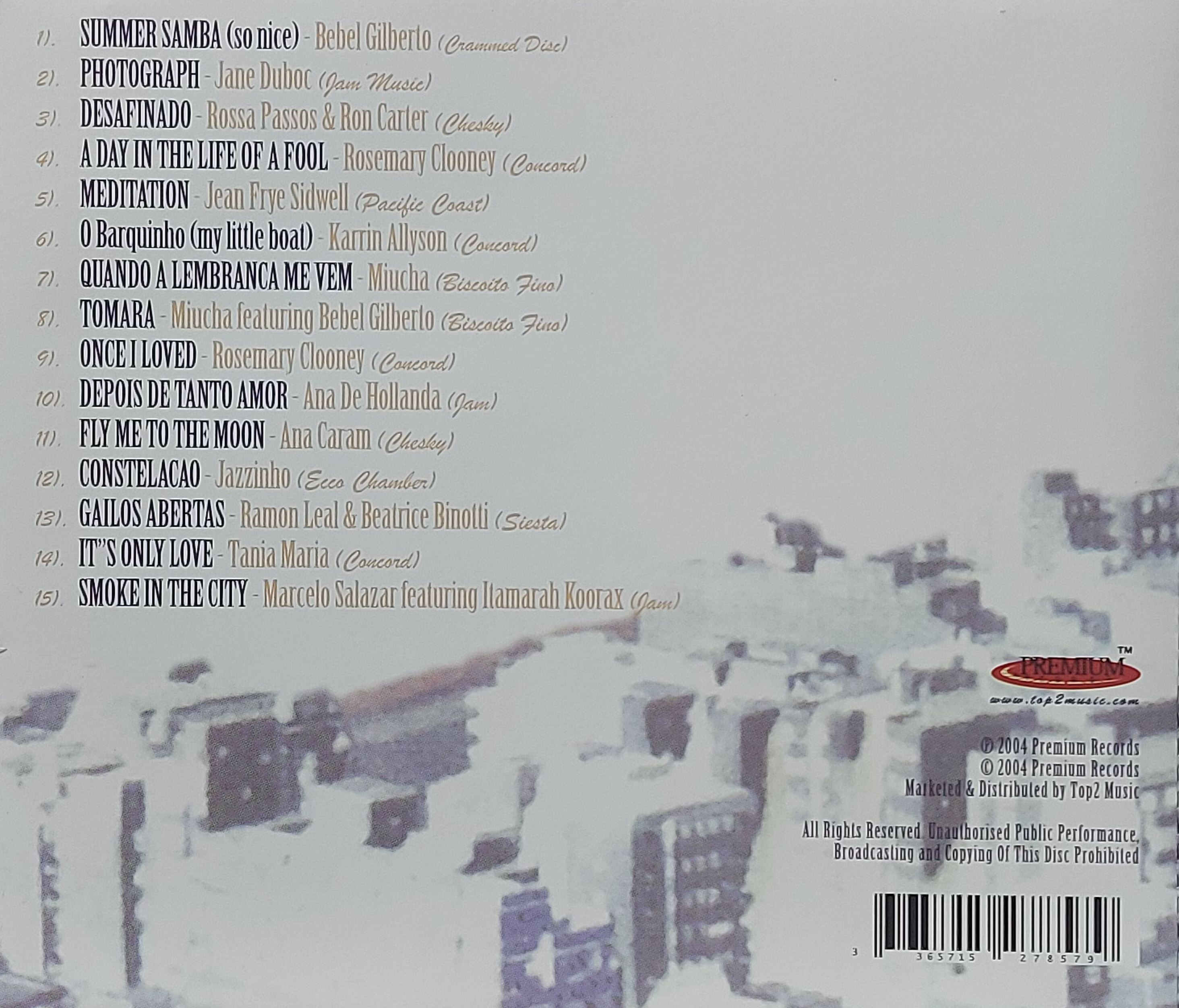 Used CD,Audiophile Bossa Voices (A+)(Various Artists) (2004)(Singapore)