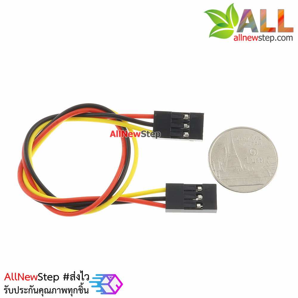 Jumper Wire 3P 2.54mm Female to Female สายไฟจัมเปอร์ เมีย-เมีย 3 เส้น ยาว 20cm