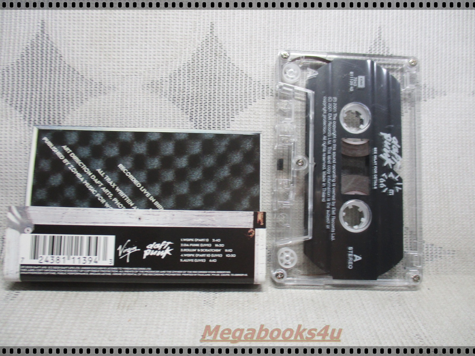 ขายเทปเพลงสากลเก่า DUFT PUNK ALIVE 1997