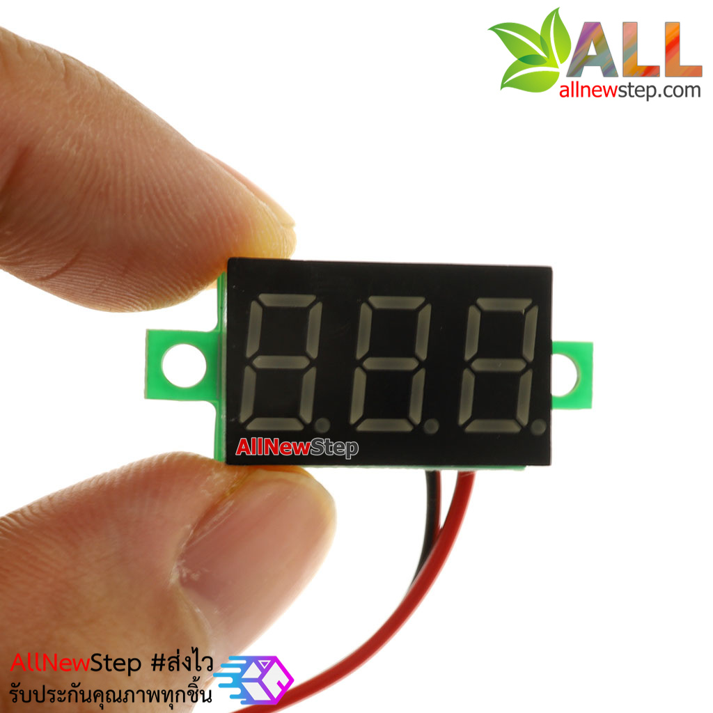 DC 4.7V-30V Red Tube Digital Voltmeter วัดโวลต์ สีแดง จอ 0.36 นิ้ว