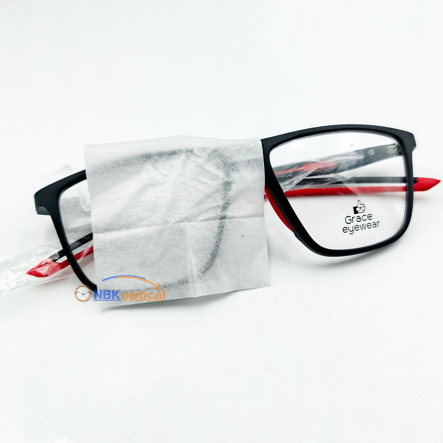 กระดาษสำหรับเช็ดทำความสะอาดแว่นตา พกพาพา