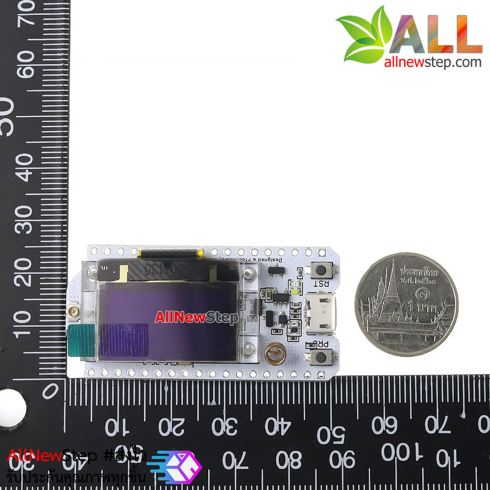 บอร์ด Arduino Wifi ESP32 LoRa SX1276 ความถี่ 863-928Mhz พร้อมจอแสดงผล OLED หัวต่อแบบ USB Type-c