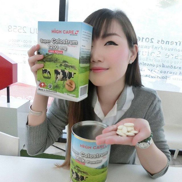 High Care Super Colostrum 1200 MG Plus Omega3 นมเพิ่มความสูงอัดเม็ด ไฮแคร์