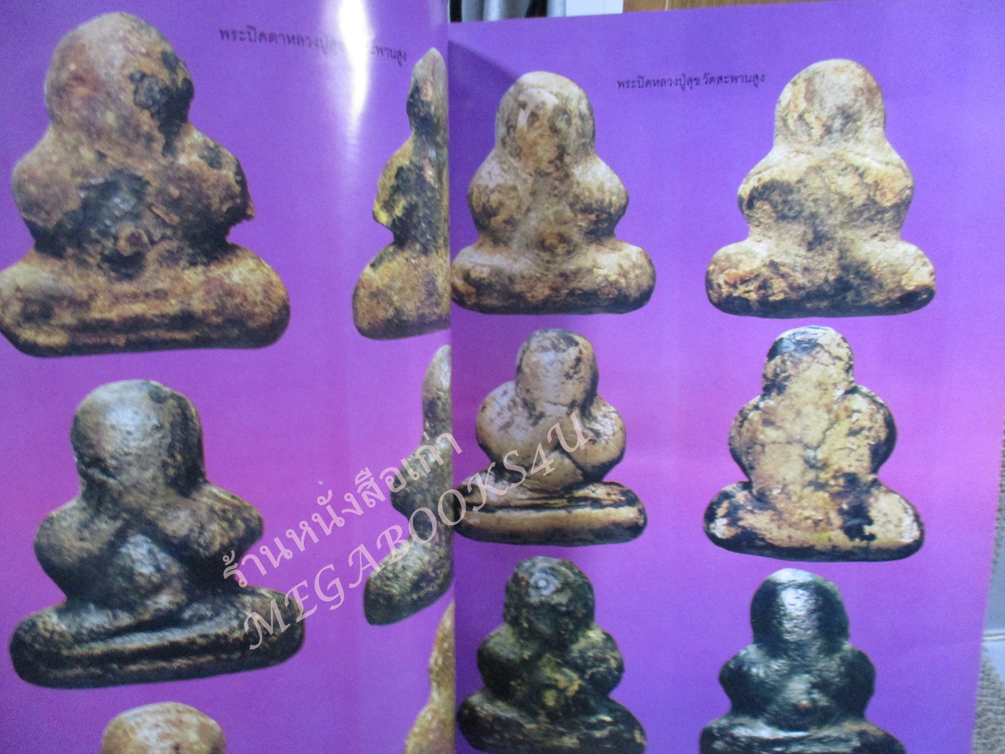 หนังสือพระเครื่อง พระปิดตา รวมภาพพระปิดตาทั่วประเทศ / มุมบนมีคราบน้ำ เปิดอ่านได้ตามปกติ