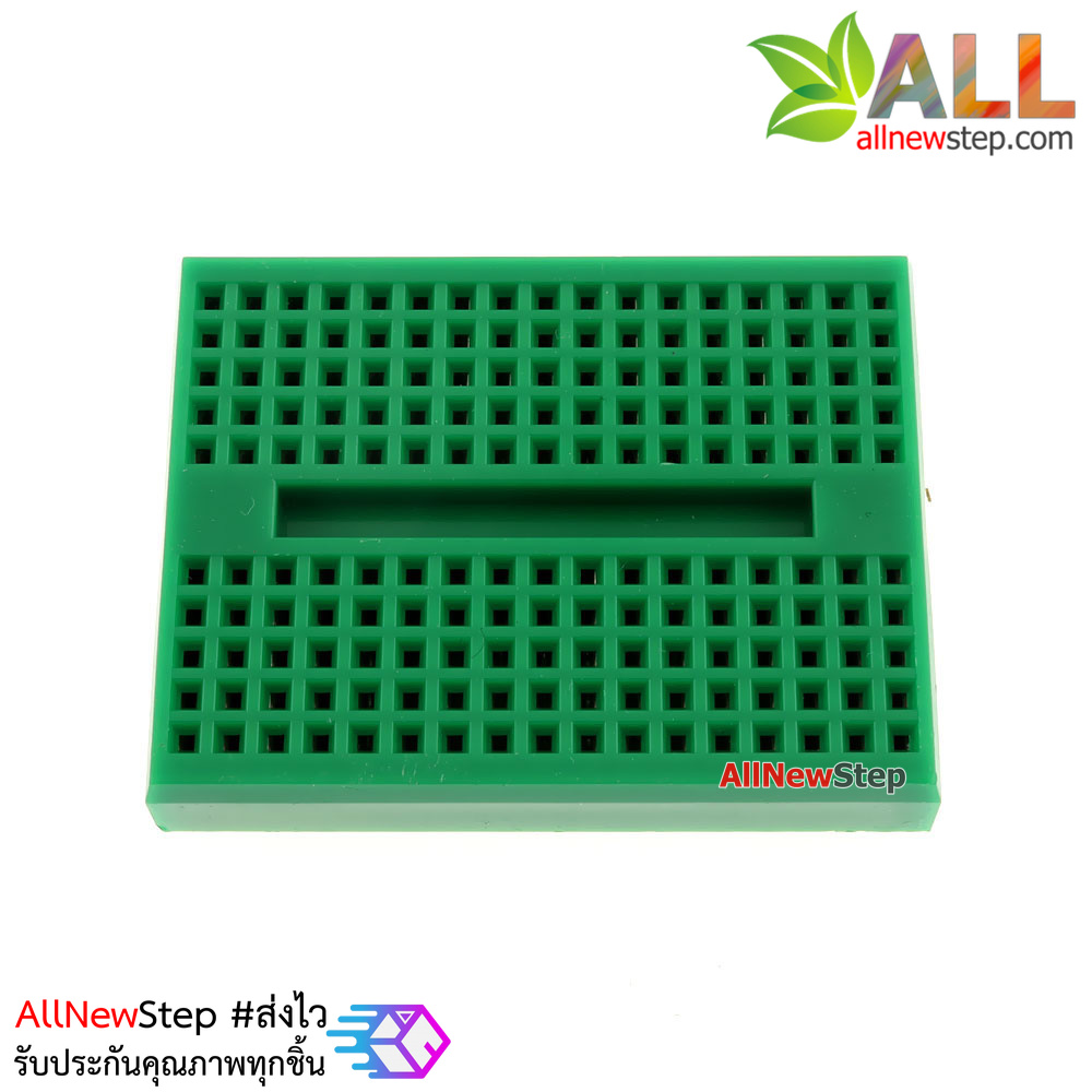 Breadboard 170 holes สีเขียว