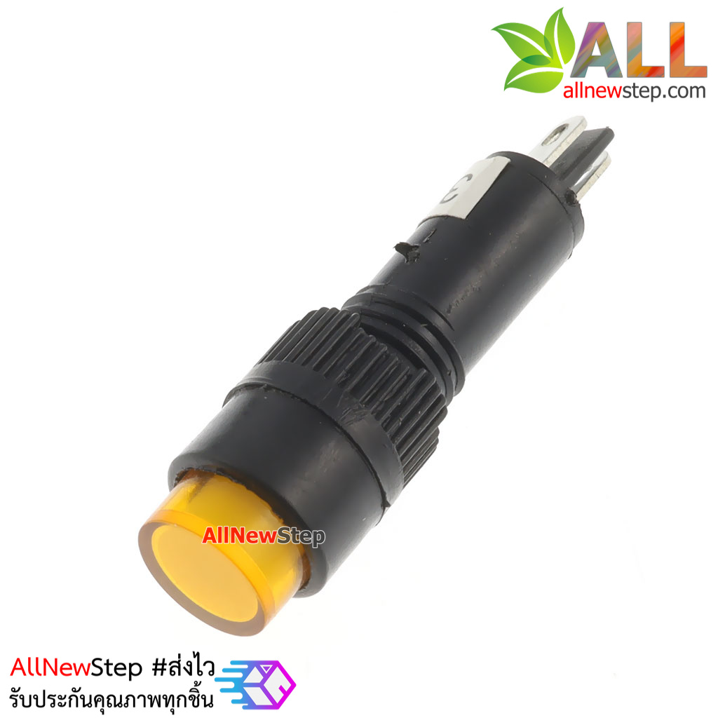 NXD-215 ไฟ LED signal สำหรับติดแผงควบคุม สีเเหลือง 36VDC