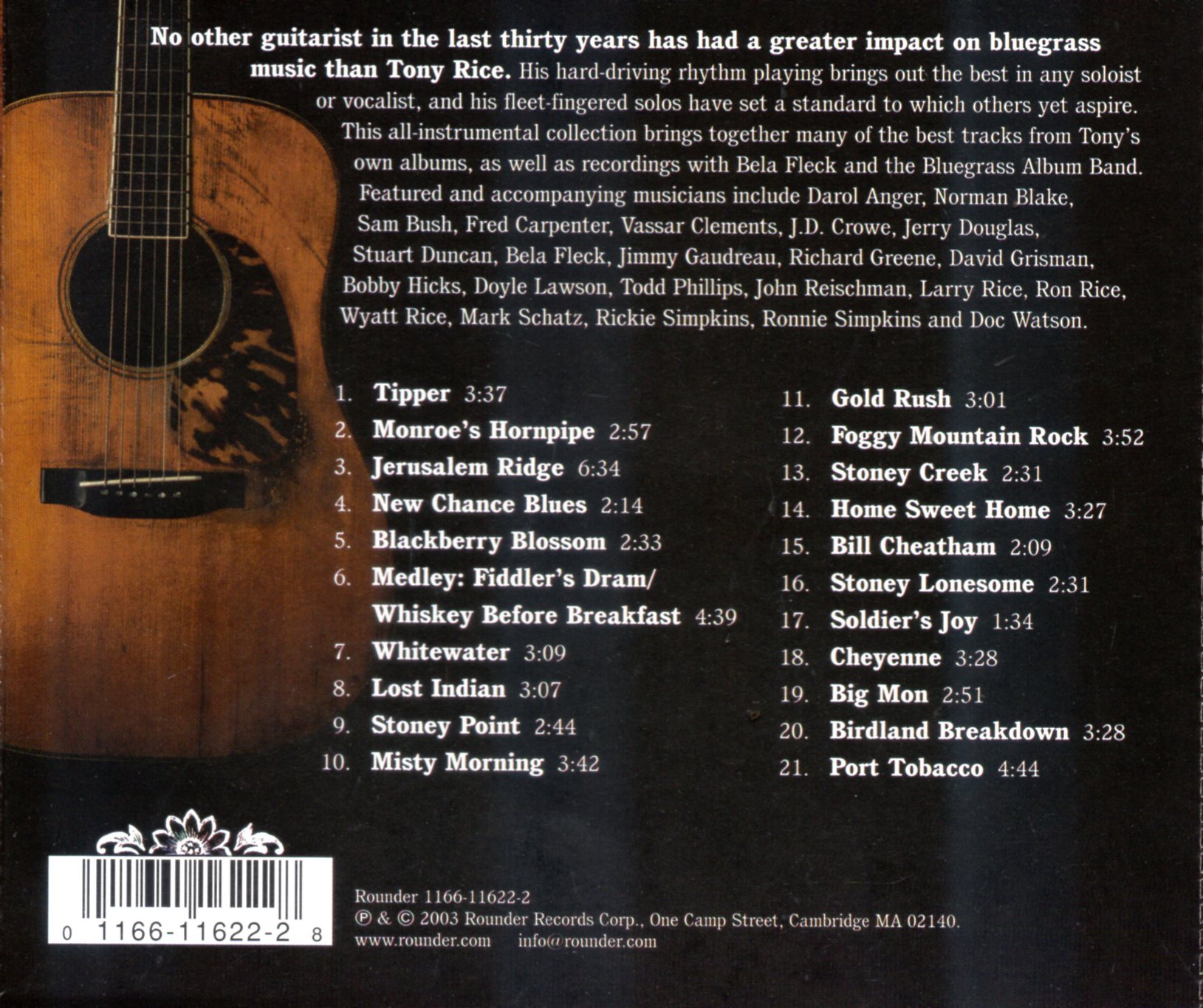 CD,Tony Rice - The Bluegrass Guitar Collection (2003)