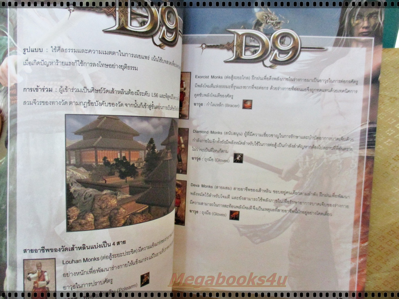 หนังสือคู่มือเกมส์ D9