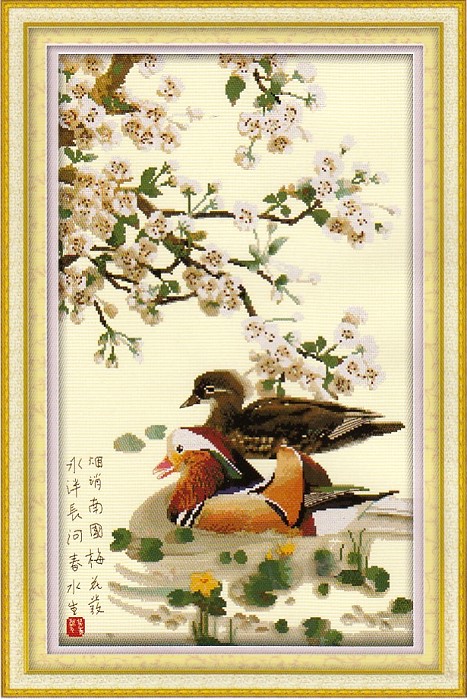 ชุดปักจีน Mandarin duck
