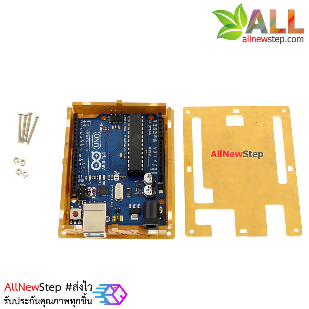 UNO R3 acrylic case box กล่องอะคริลิคแบบใส สำหรับ Uno case for Arduino