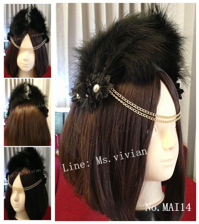 MAI14 มงกุฎขนฟู เเบบคาดหน้าผาก (งาน handmade)**สินค้ามีจำกัดในเเต่ละล๊อต**