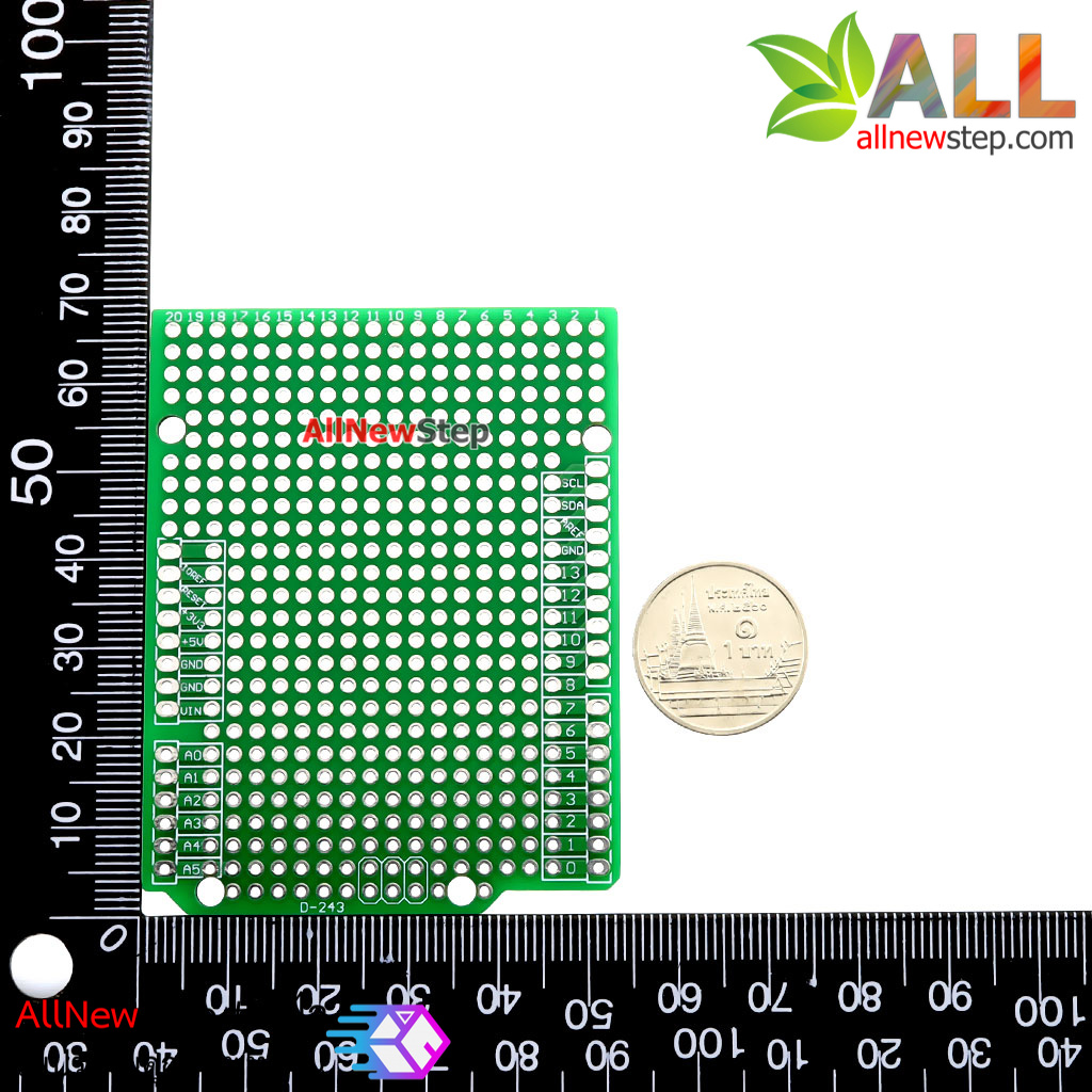 บอร์ด Shield อเนกประสงค์ Uno R3 Shield Prototype PCB for Arduino