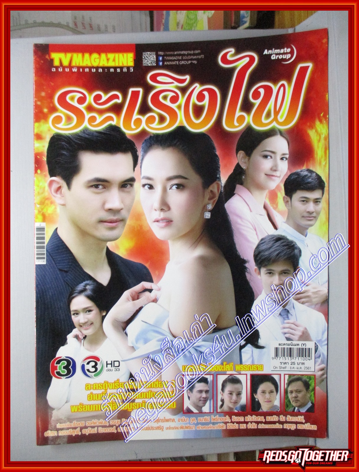 นิตยสารเรื่องย่อละครโทรทัศน์ ระเริงไฟ ปี2560 ธีรเดช วงศ์พัวพันธ์ วรนุช ภิรมย์ภักดี