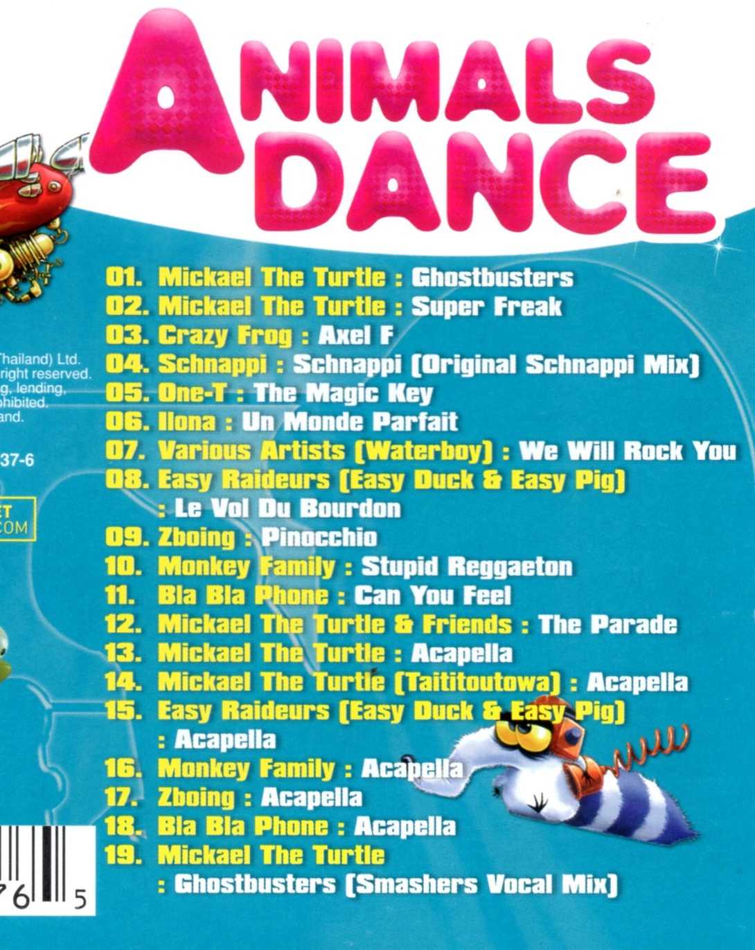CD,Animals Dance (2006)(Various Artists)(Thai)