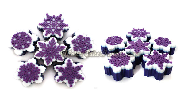 พิมพ์ซิลิโคนลายเกร็ดหิมะ