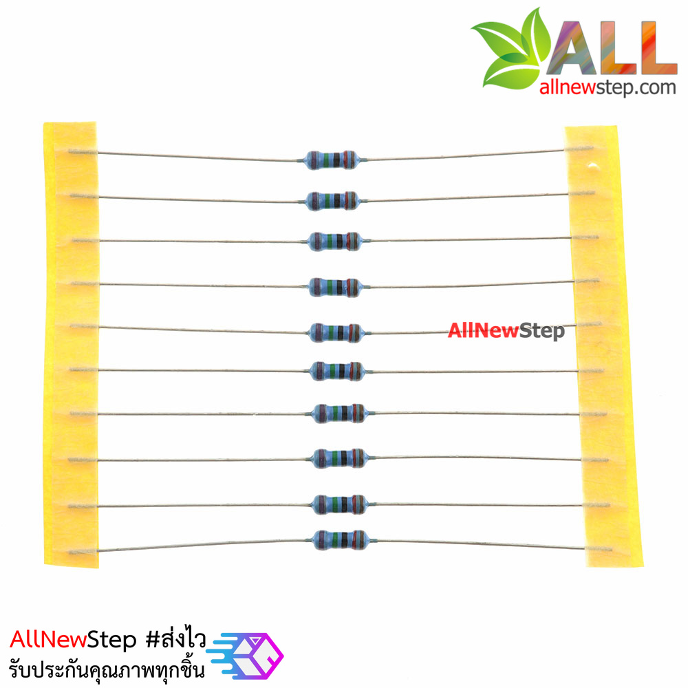 ตัวต้านทาน 68 K 1/4W Metal film 68k 1% จำนวน 10 ชิ้น